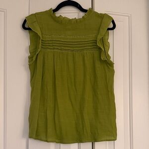 Green Sleeveless Top